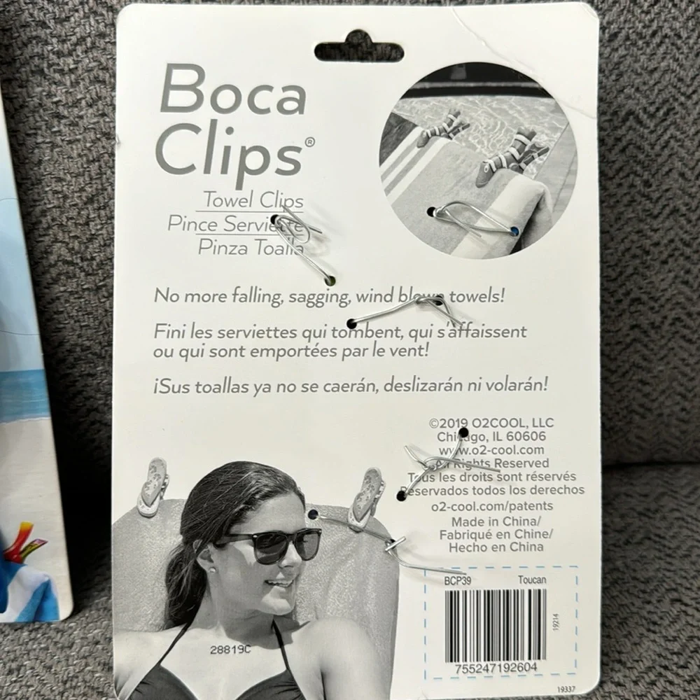 NEW 2 Sets of Toucan Bird Boca Towel Clips SHIPPING DISCOUNT! - Picture 3 of 4